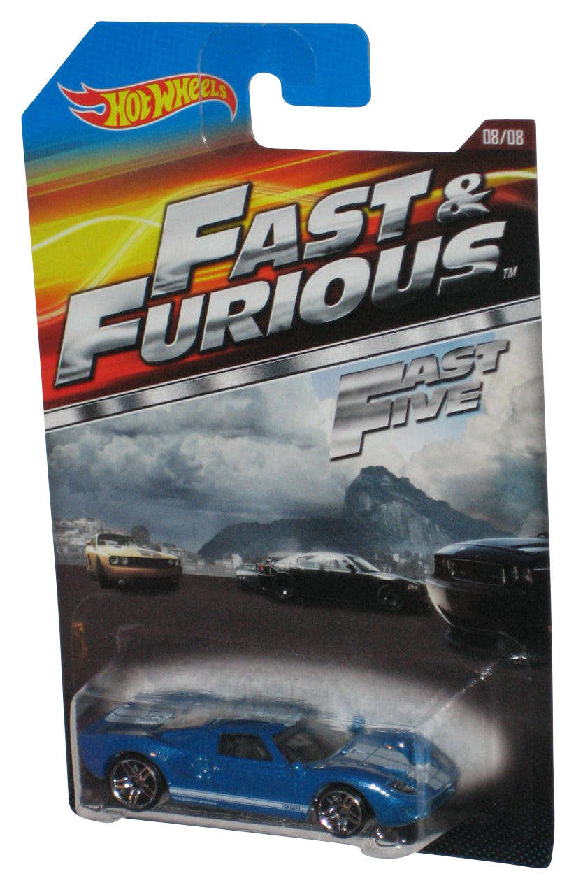 Hot Wheels Fast & Furious Five (2014) Blue Ford GT-40 Die-Cast Toy Car 8/8
