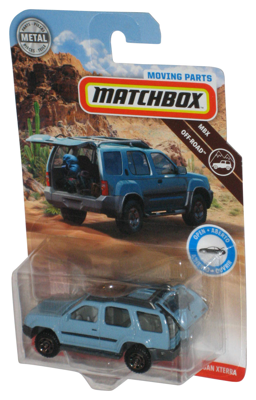 Matchbox MBX Off-Road (2018) Moving Parts Blue 2000 Nissan Xterra Toy Car