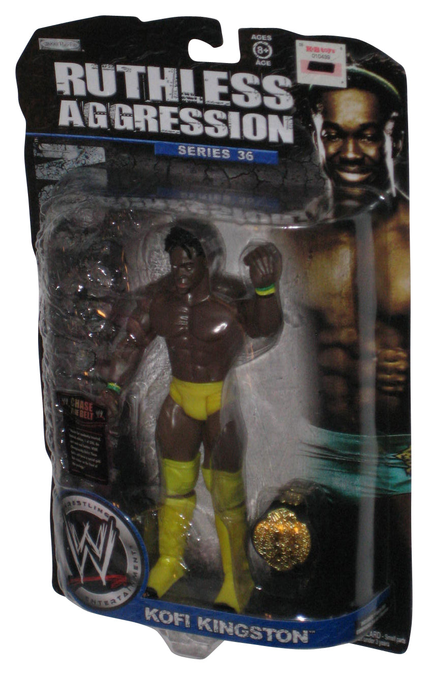 WWE Wrestling Ruthless Aggression (2008) Series 36 Kofi Kingston Action Figure