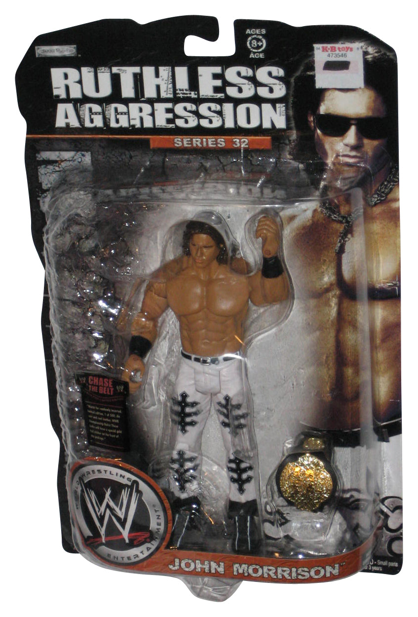 WWE Ruthless Aggression Series 32 John Morrison (2008) Jakks Pacific Figure w/ Gold Belt