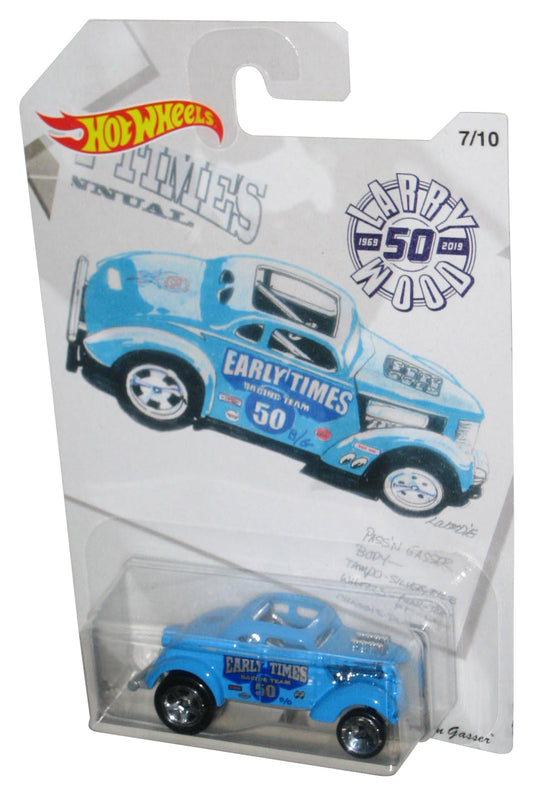 Hot Wheels Larry Wood (2018) Blue Pass'n Gasser Die-Cast Toy Car 7/10