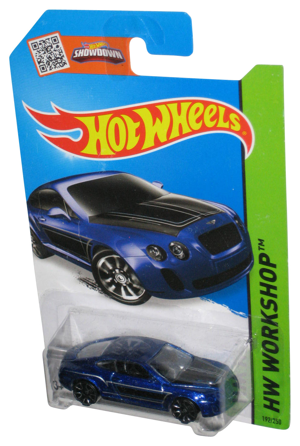 Hot Wheels HW Workshop (2013) Blue Bentley Continental Supersports Toy Car 192/250
