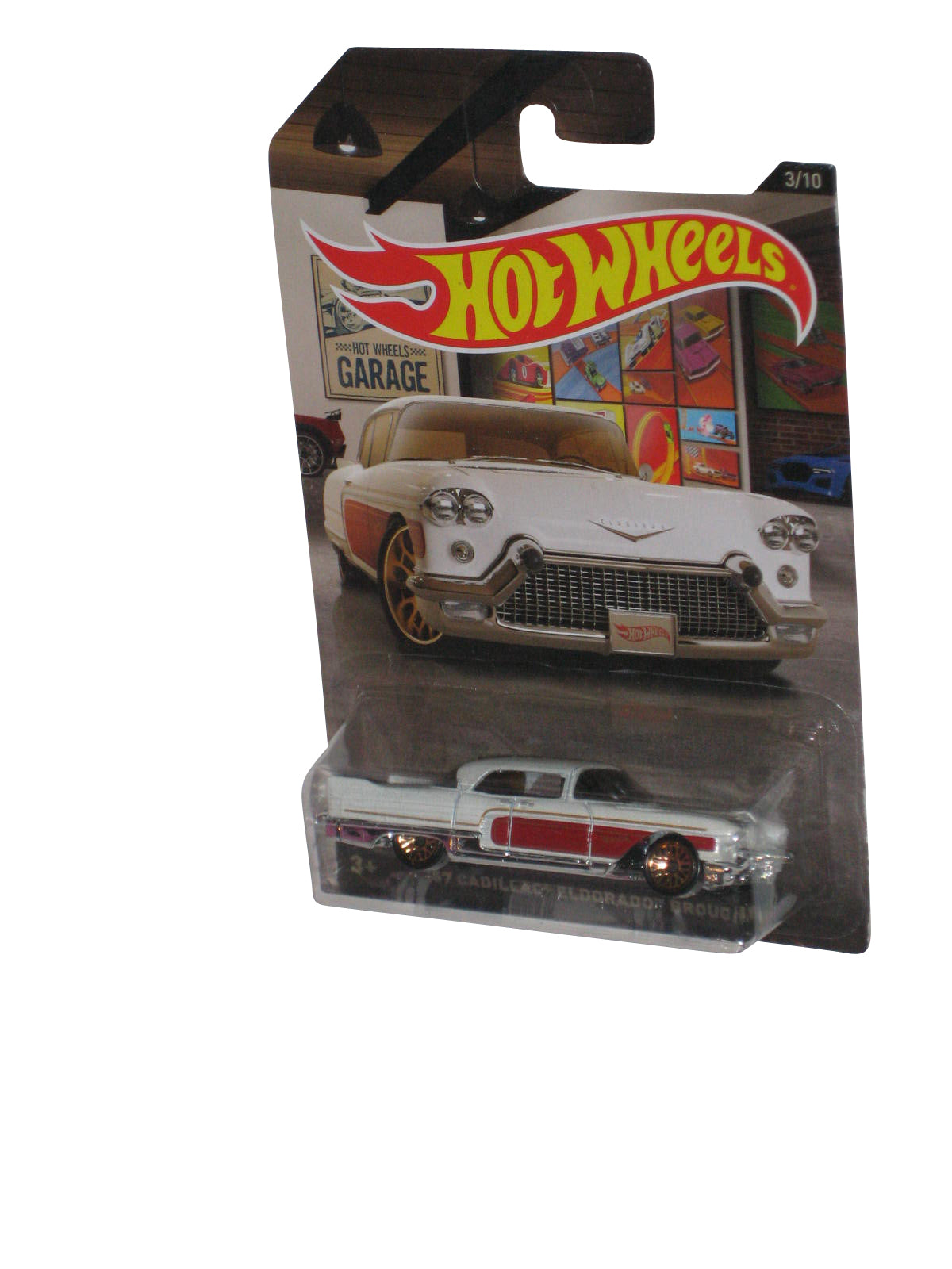 Hot Wheels Garage (2016) Mattel White '57 Cadillac Eldorado Brougham Car 3/10