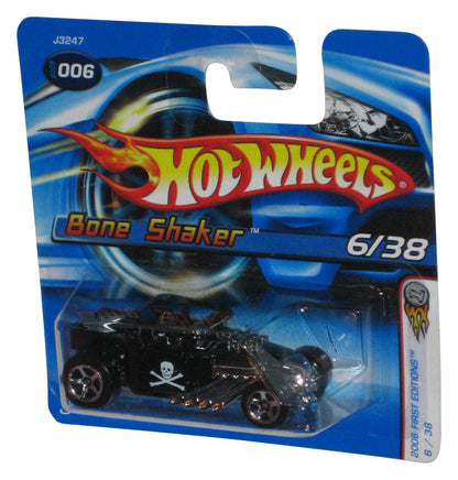 Hot Wheels 2006 First Editions 6/38 (2006) Black Bone Shaker Toy Car #006 - (Short Card)