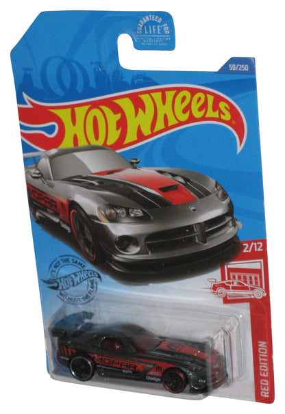Hot Wheels Red Edition 2/12 (2017) Black Dodge Viper SRT10 ACR Toy Car 50/250