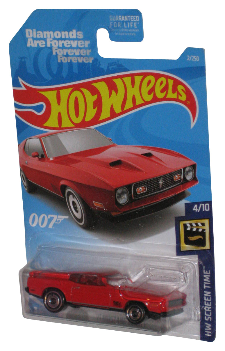 Hot Wheels HW Screen Time 4/10 (2017) Red '71 Mustang Mach 1 Toy Car 2/250 - (007 Diamonds Are Forever)