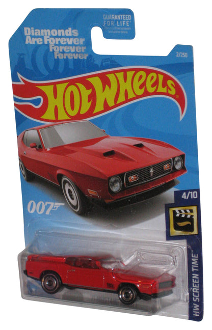 Hot Wheels HW Screen Time 4/10 (2017) Red '71 Mustang Mach 1 Toy Car 2/250 - (007 Diamonds Are Forever)