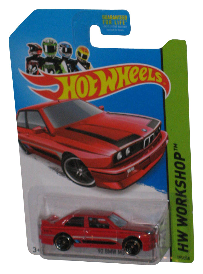 Hot Wheels HW Workshop (2013) Red '92 BMW M3 Die-Cast Toy Car 195/250
