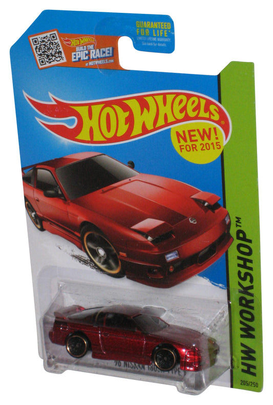 Hot Wheels HW Workshop (2015) Red '96 Nissan 180SX Type X Toy Car 205/250