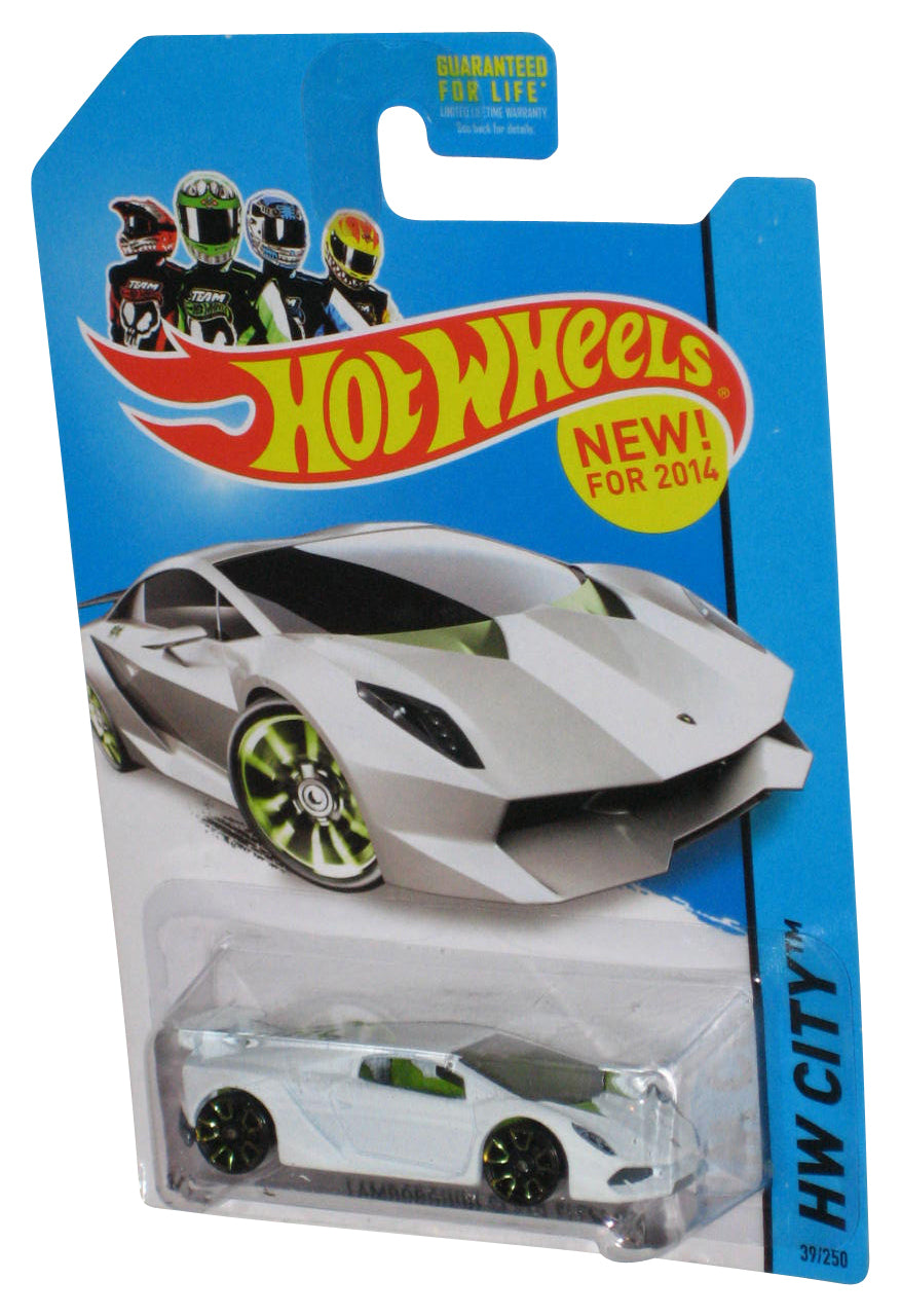 Hot Wheels HW City (2014) White Lamborghini Sesto Elemento Toy Car 39/250