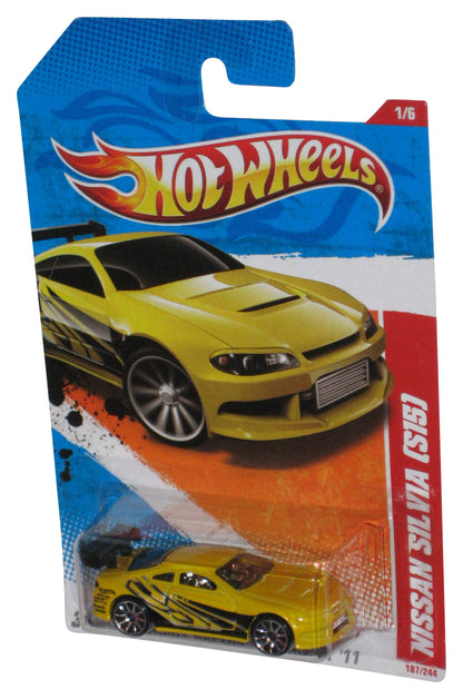 Hot Wheels Thrill Racers Highway 1/6 '11 Yellow Nissan Silvia S15 Toy Car 187/244