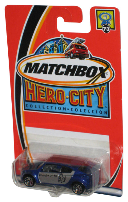 Matchbox Hero City (2002) Blue Pontiac Piranha Die-Cast Car #73/75