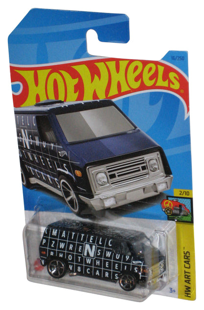 Hot Wheels HW Art Cars 2/10 (2021) Black 70s Van Toy 16/250
