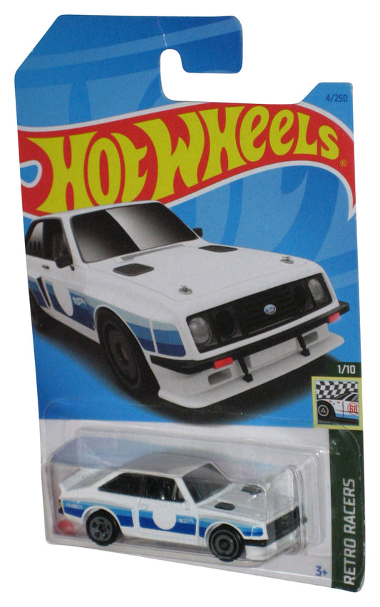 Hot Wheels Retro Racers 1/10 (2021) White Ford Escort RS2000 Toy Car 4/250