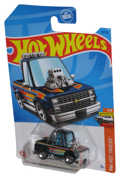 Hot Wheels HW Hot Trucks 1/10 (2021) Blue Toon'd '83 Chevy Silverado Toy Car 93/250