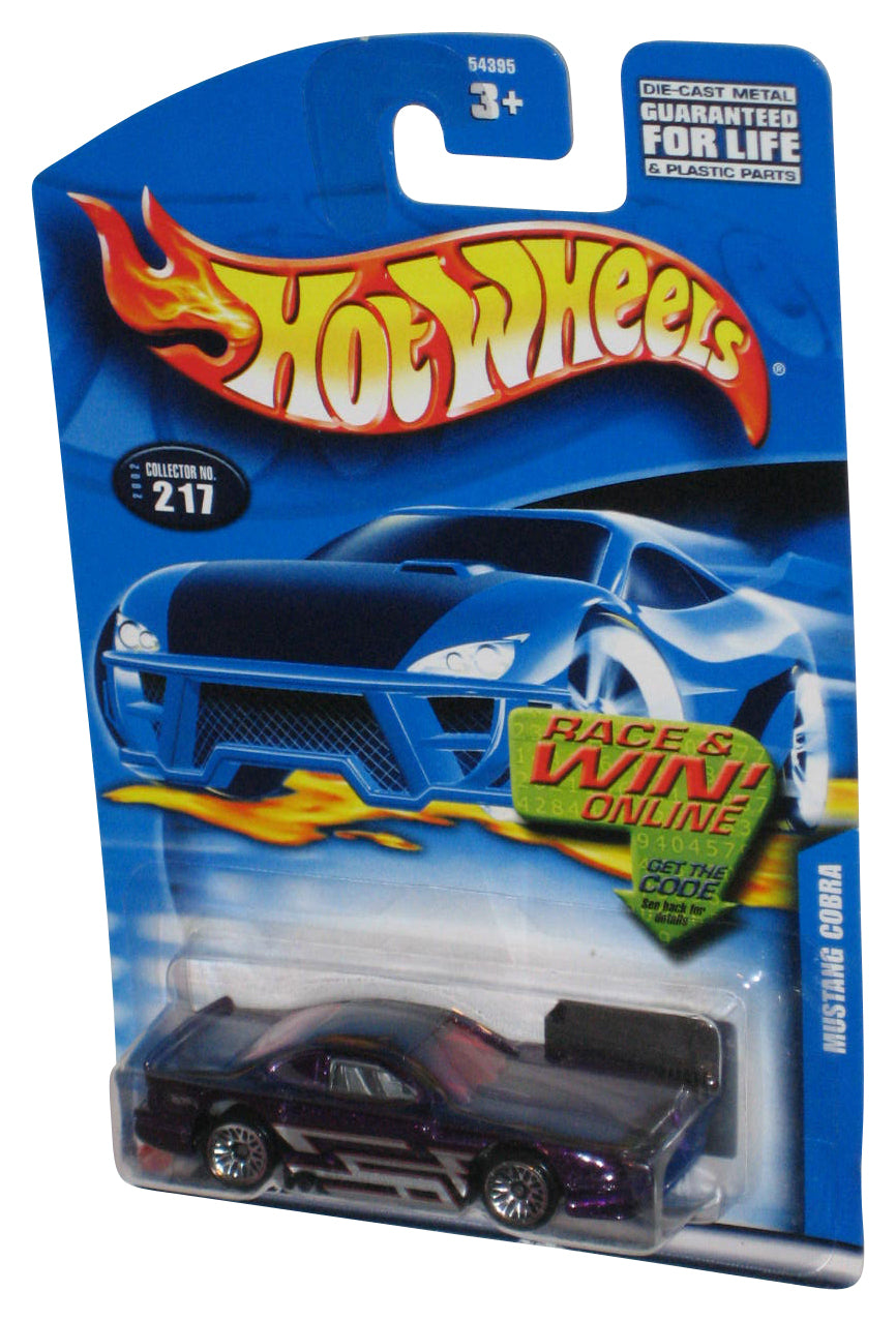 Hot Wheels Mustang Cobra (2002) Purple Die-Cast Toy Car #217