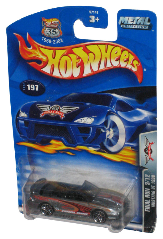 Hot Wheels Final Run 3/12 (2003) Mustang GT 1996 Metal Silver Toy Car #197