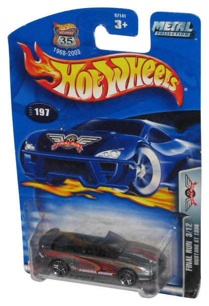 Hot Wheels Final Run 3/12 (2003) Mustang GT 1996 Metal Silver Toy Car #197