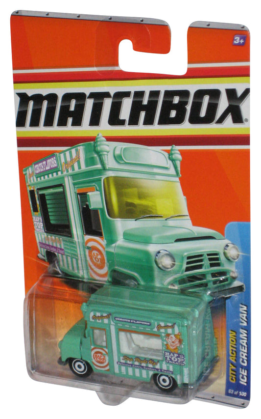 Matchbox City Action (2010) Green Ice Cream Van Toy 63/100