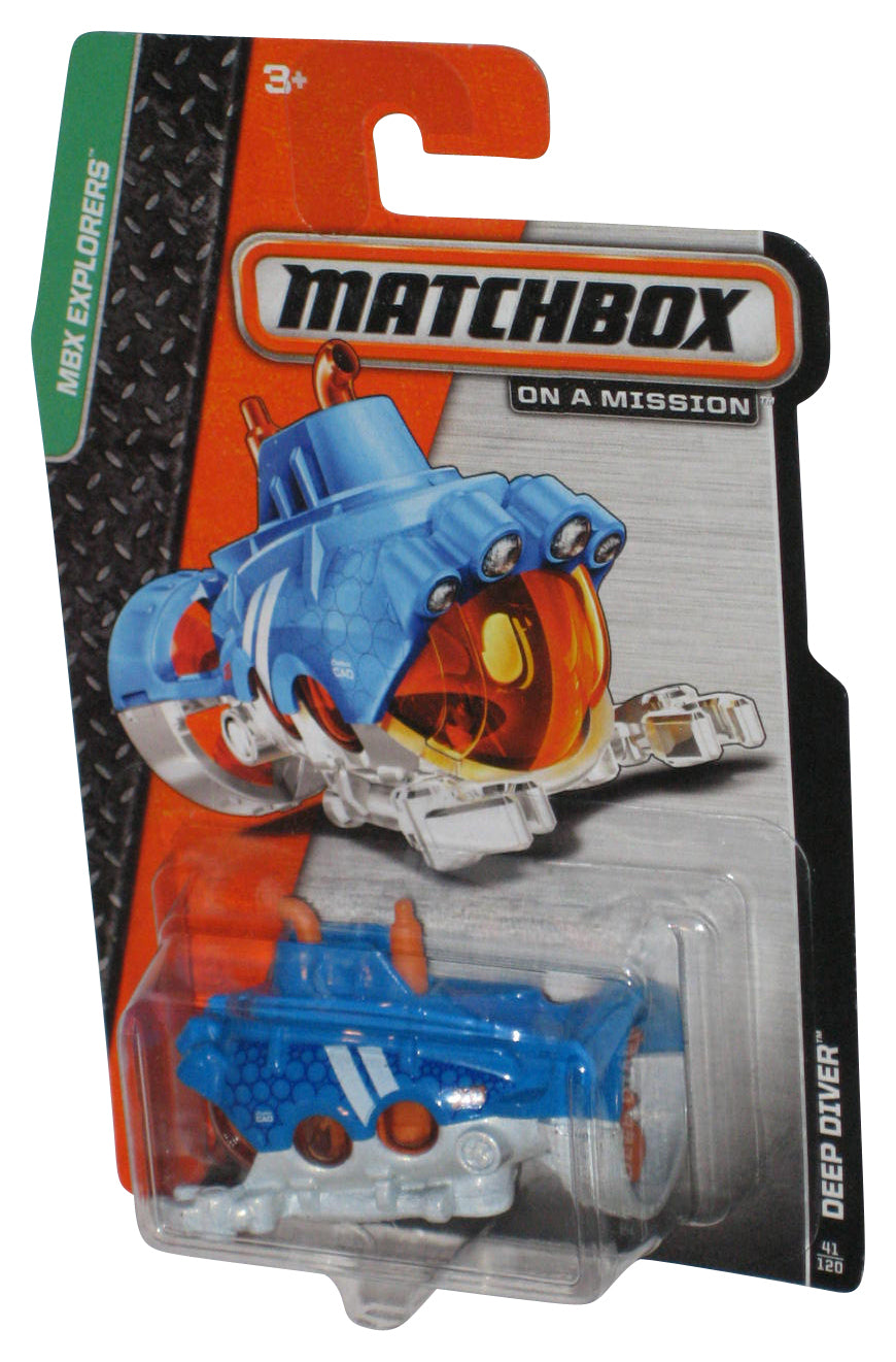 Matchbox MBX Explorers (2013) Silver & Blue Deep Diver Toy 41/120