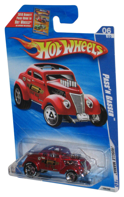 Hot Wheels Pass'N Gasser Muscle Mania '10 (2009) Red Die-Cast Toy Car 104/240