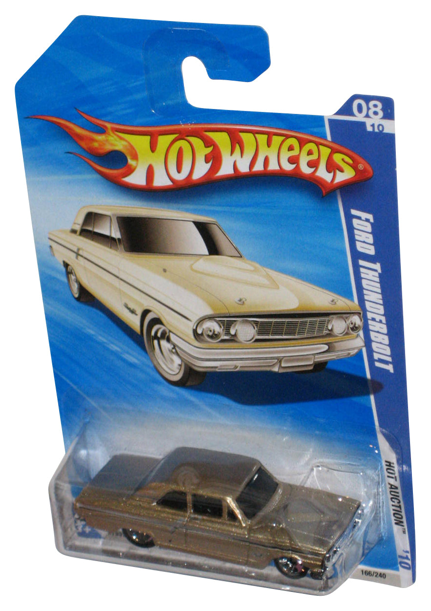 Hot Wheels Hot Auction '10 Gold Ford Thunderbolt Die-Cast Toy Car 166/240
