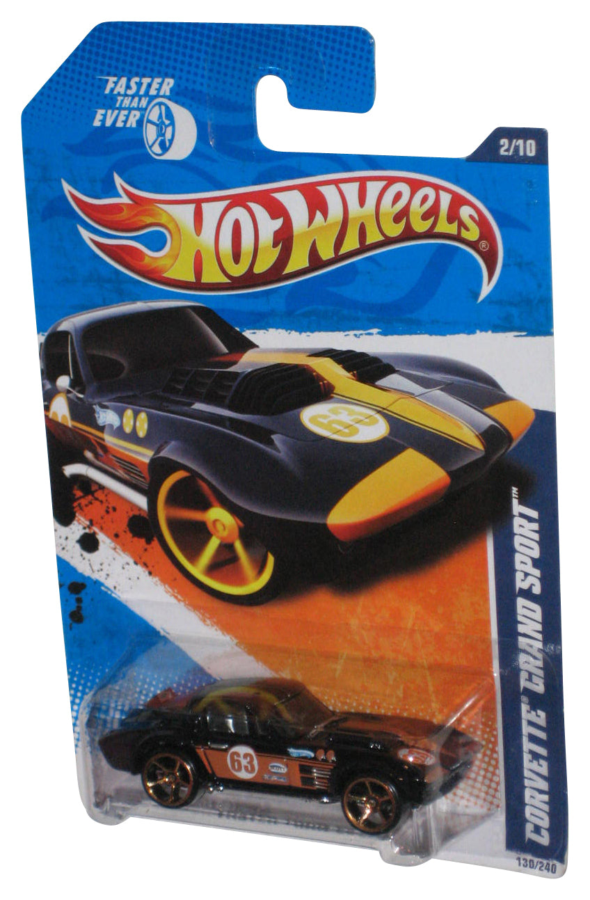 Hot Wheels Faster Than Ever 2/10 Black Corvette Grand Sport Toy Car 130/240