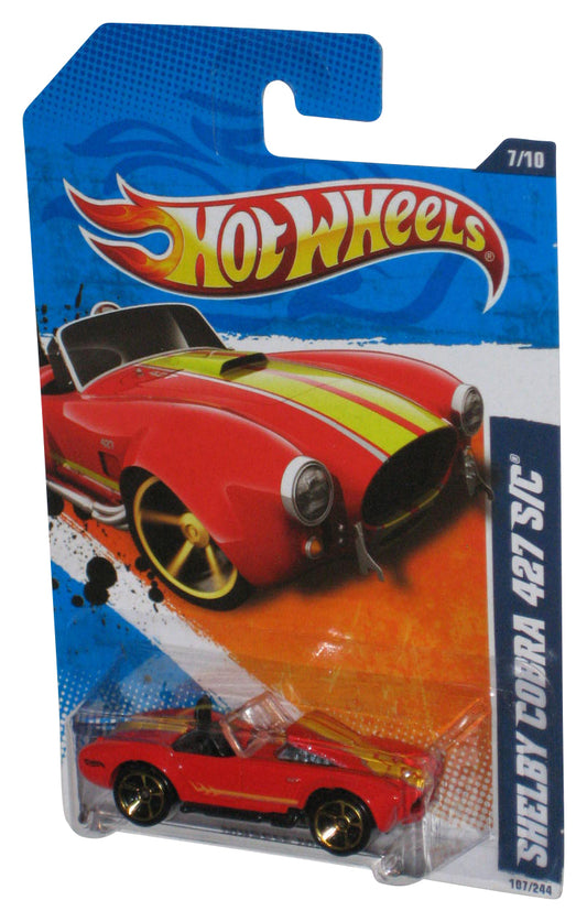 Hot Wheels Muscle Mania 7/10 '11 Red Shelby Cobra 427 S/C Toy Car 107/244