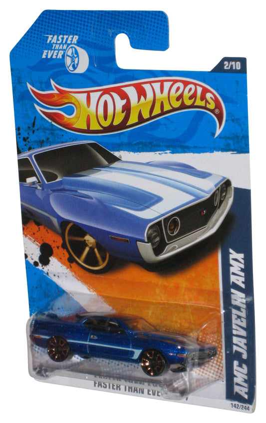 Hot Wheels Faster Than Ever 2/10 '11 Blue AMC Javelin AMX Toy Car 142/244