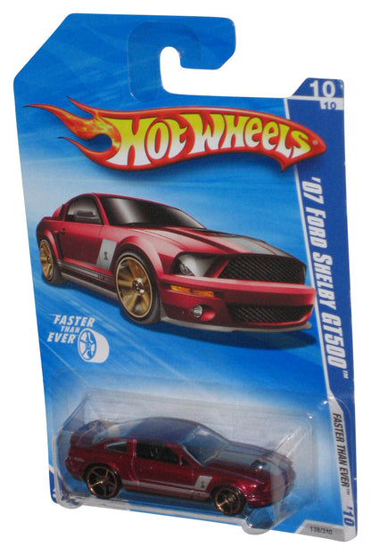 Hot Wheels Faster Than Ever '10 Red '07 Ford Shelby GT500 Toy Car 138/240