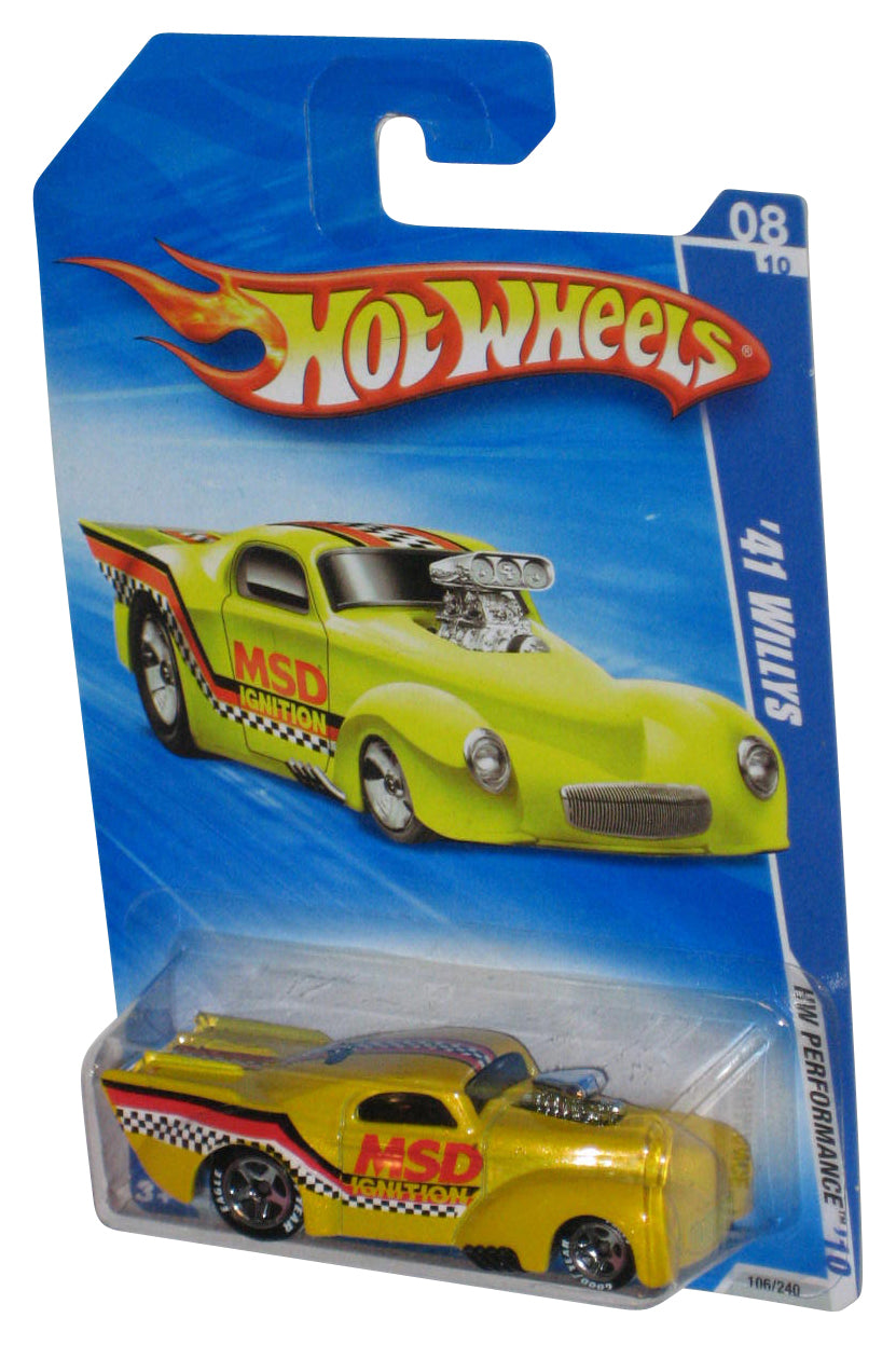Hot Wheels HW Performance 8/10 '10 Yellow '41 Willys Toy Car 106/240