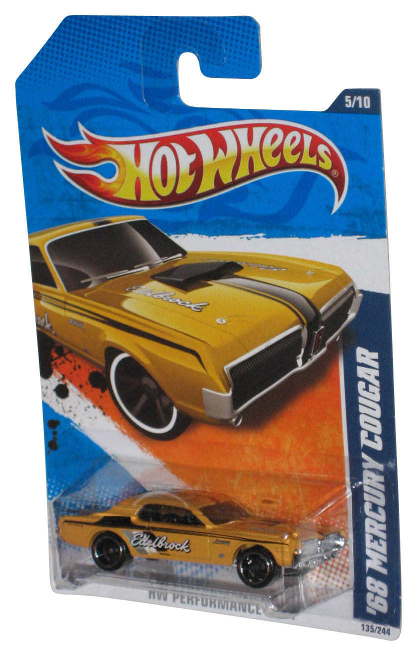 Hot Wheels HW Performance '11 Yellow '68 Mercury Cougar Toy Car 135/244