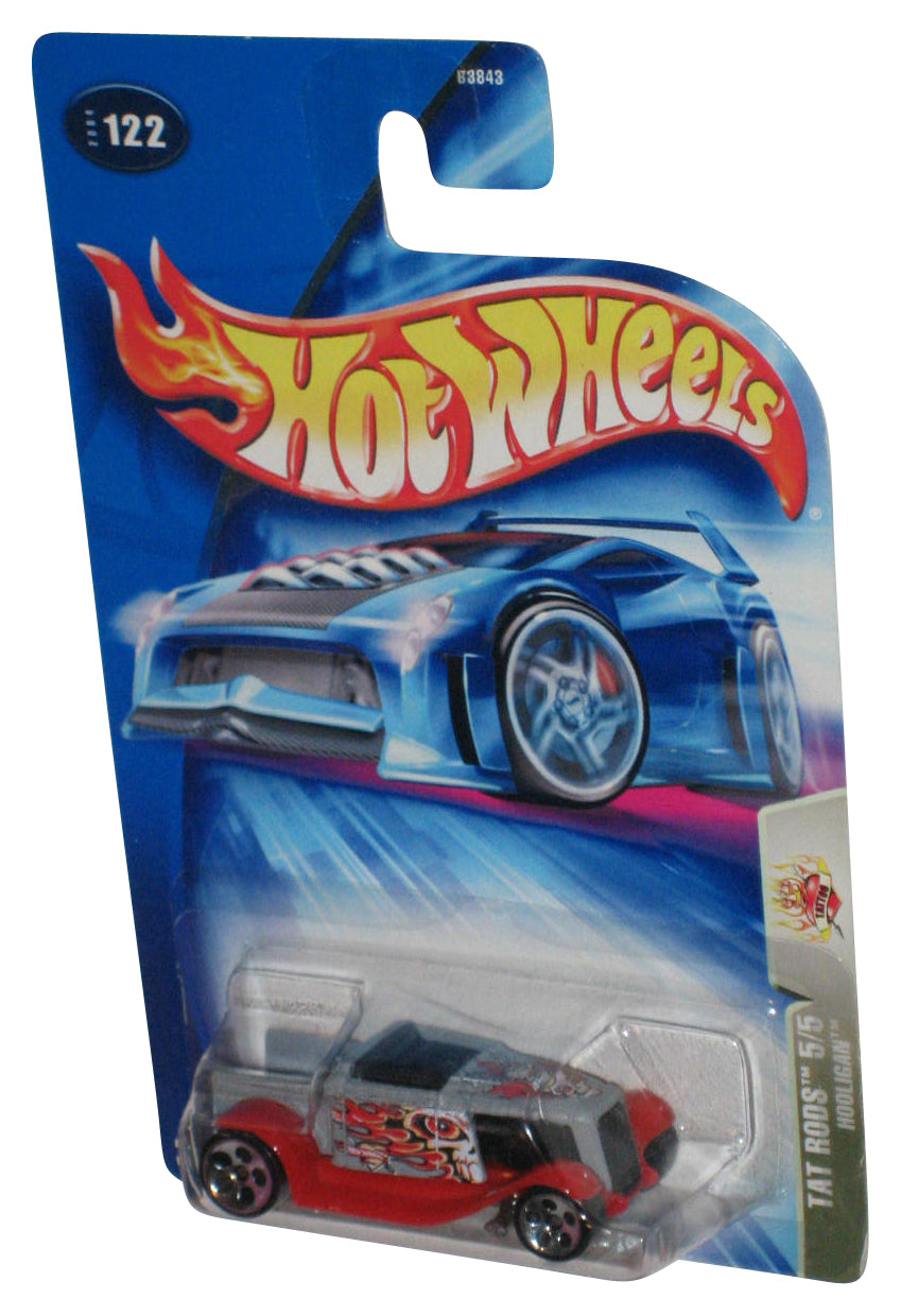 Hot Wheels Tat Rods 5/5 (2004) Red & Gray Hooligan Toy Car #122
