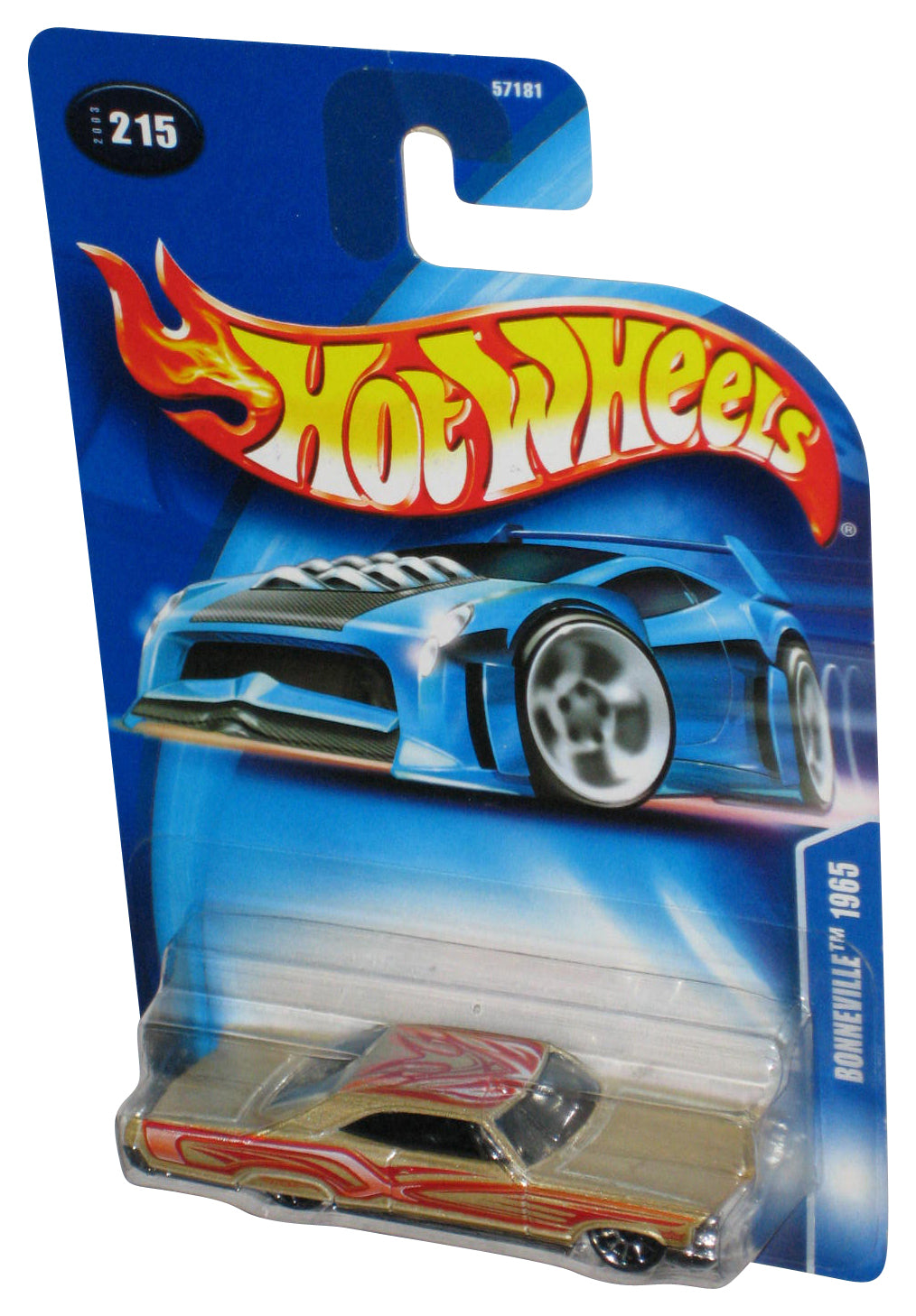 Hot Wheels Bonneville 1965 (2003) Gold & Red Die-Cast Toy Car #215