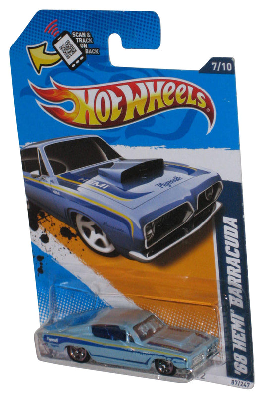 Hot Wheels Muscle Mania Mopar '12 Blue '68 Hemi Barracuda Car 87/247