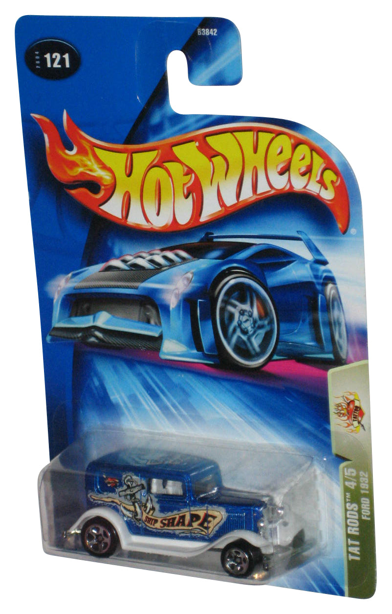 Hot Wheels Tat Rods 4/5 (2004) Blue Ford 1932 Die-Cast Toy Car #121