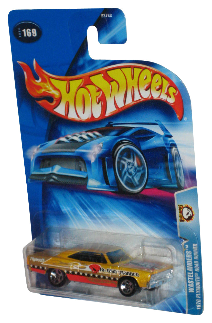 Hot Wheels Wastelanders (2004) Yellow 1970 Plymouth Road Runner Toy Car #169