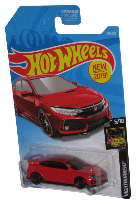 Hot Wheels Nightburnerz 5/10 Red 2018 Honda Civic Type R Toy Car 171/250