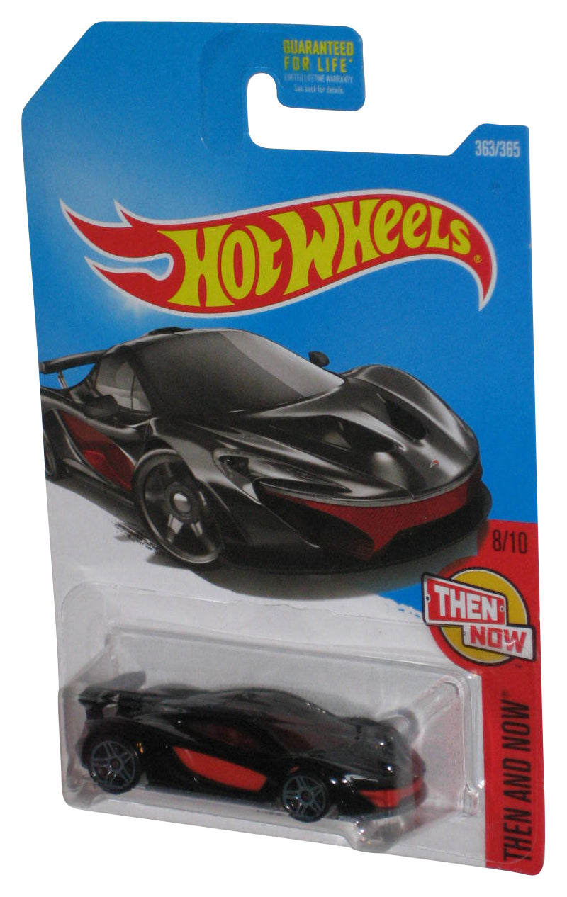 Hot Wheels Then And Now 8/10 (2015) Black McLaren P1 Toy Car 363/365