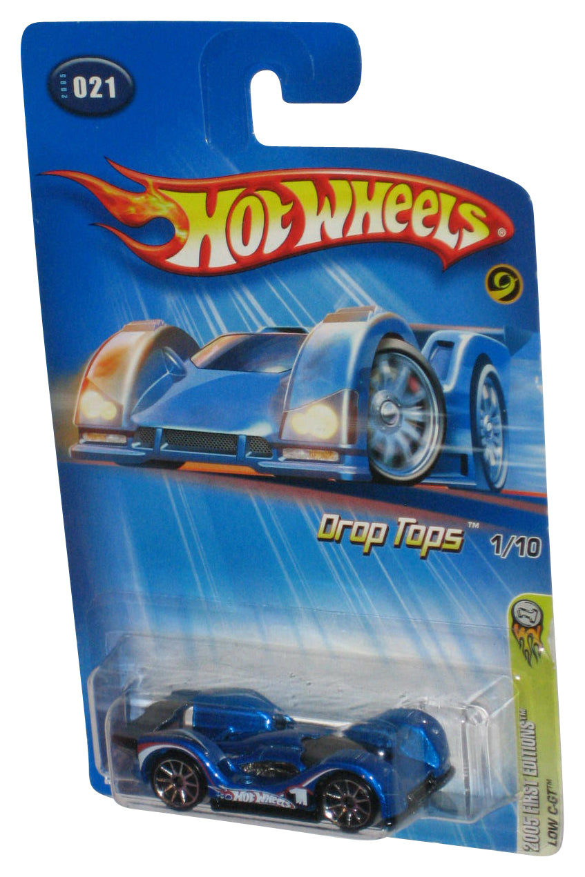 Hot Wheels Drop Tops 1/10 Blue 2005 First Editions Low C-GT Toy Car #021