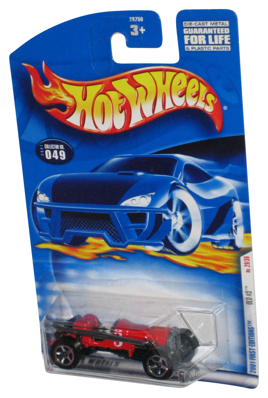 Hot Wheels 2001 First Editions Old #3 29/36 Red Die-Cast Toy Car #049