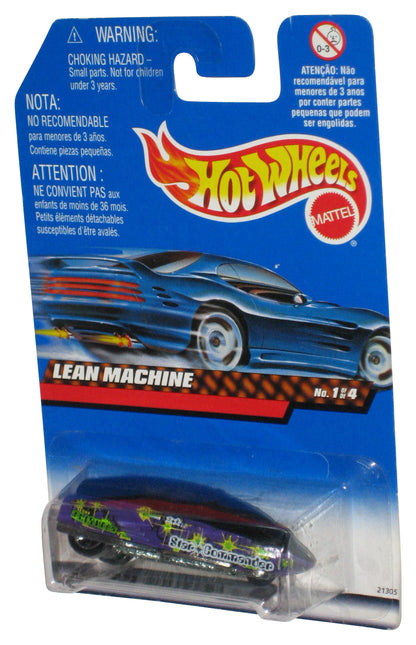 Hot Wheels Lean Machine 1/4 (1998) Mattel Purple Die-Cast Toy Car