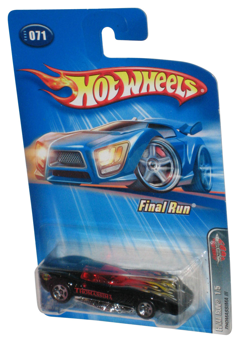 Hot Wheels Final Run 1/5 (2005) Black Thomassima III Toy Car #071