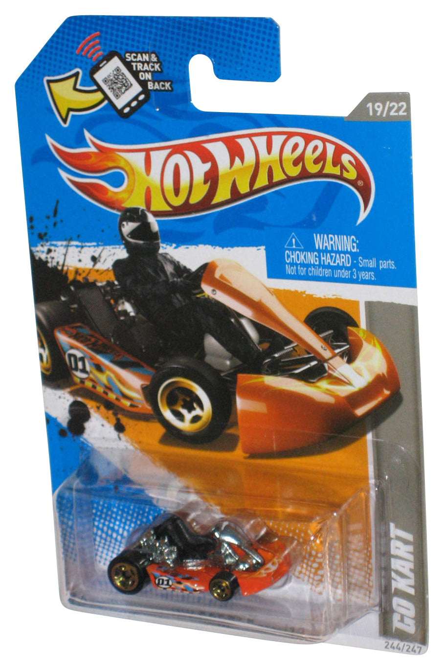 Hot Wheels HW Code Cars 19/22 '12 Orange Go Kart Toy Car 244/247