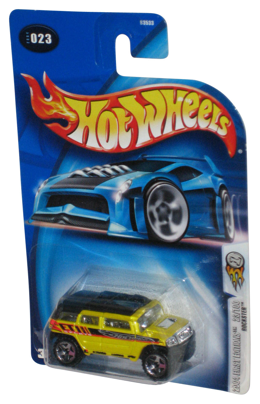 Hot Wheels 2004 First Editions 23/100 Yellow Rockster Toy Car #023