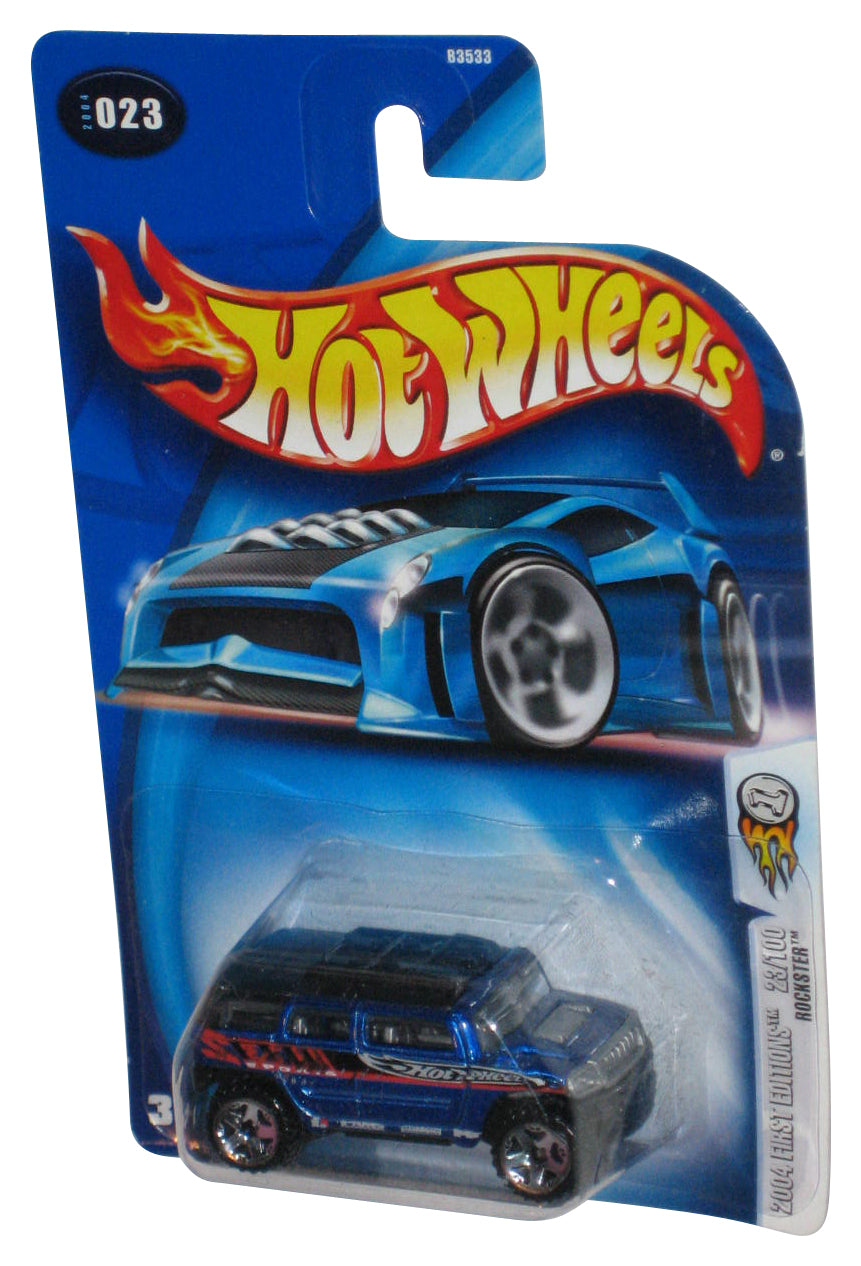 Hot Wheels 2004 First Editions 23/100 Blue Rockster Toy Car #023