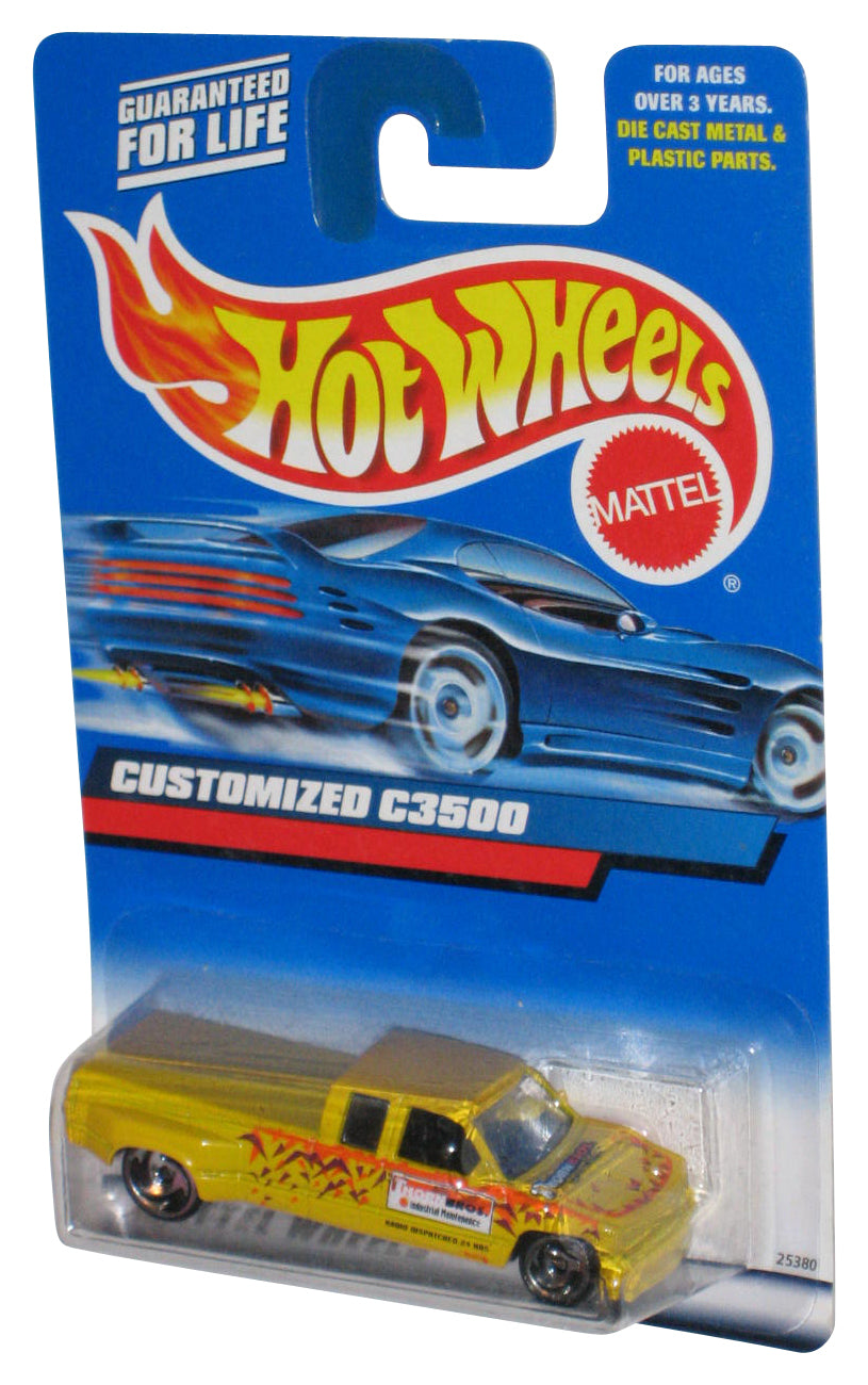 Hot Wheels Customized C3500 (2000) Yellow Die-Cast Toy Truck #209