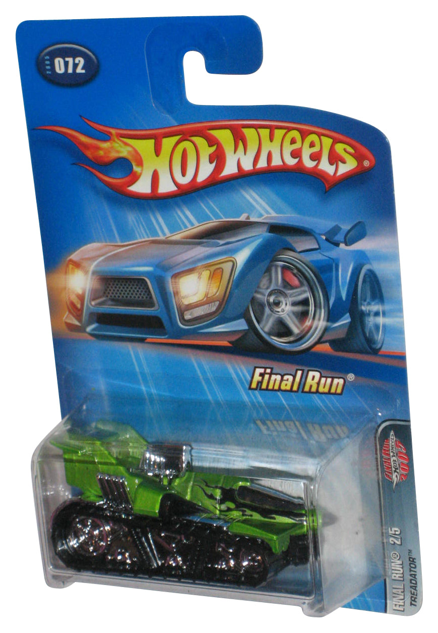 Hot Wheels Final Run 2/5 (2005) Mattel Green Treadator Toy Vehicle #072
