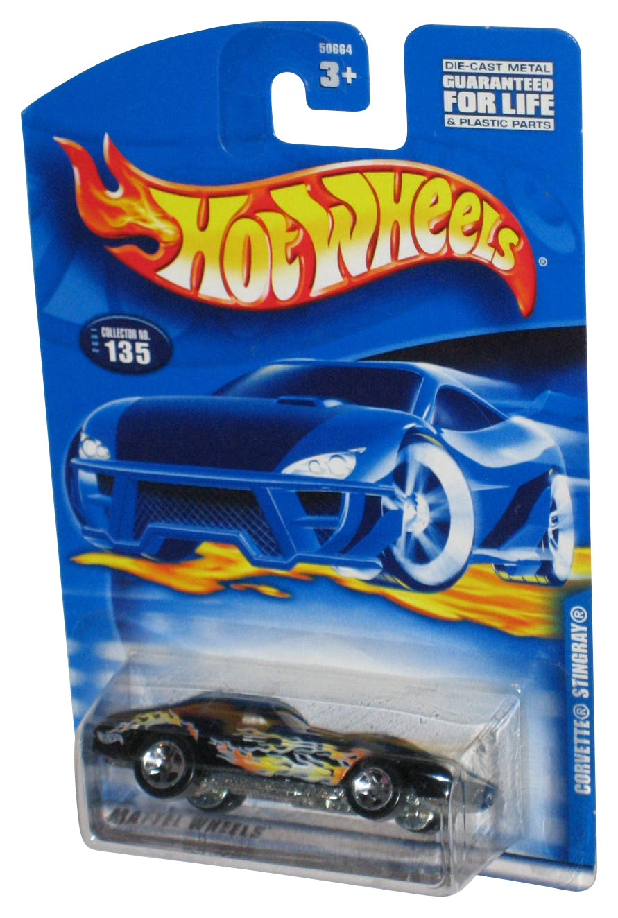 Hot Wheels Corvette Stingray (2001) Black Die-Cast Toy Car #135
