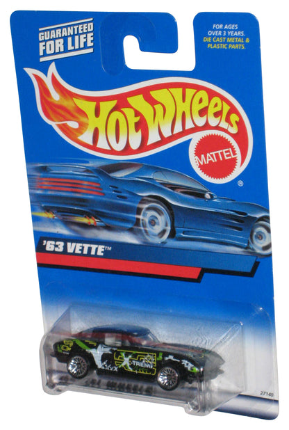 Hot Wheels Black '63 Vette (2000) Mattel Die-Cast Toy Car #174